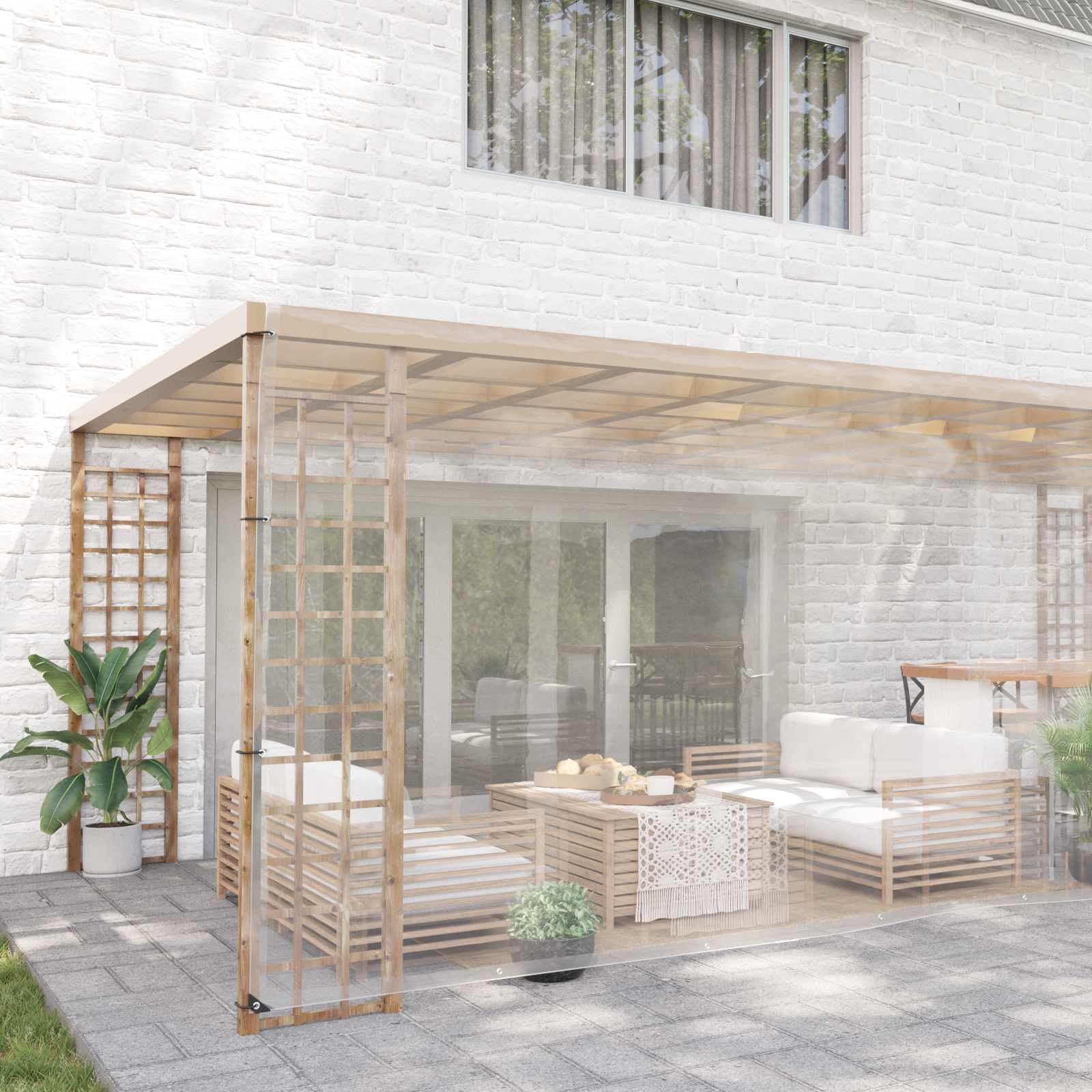 Pflanzenabdeckung Transparent 5 x 12 m PVC