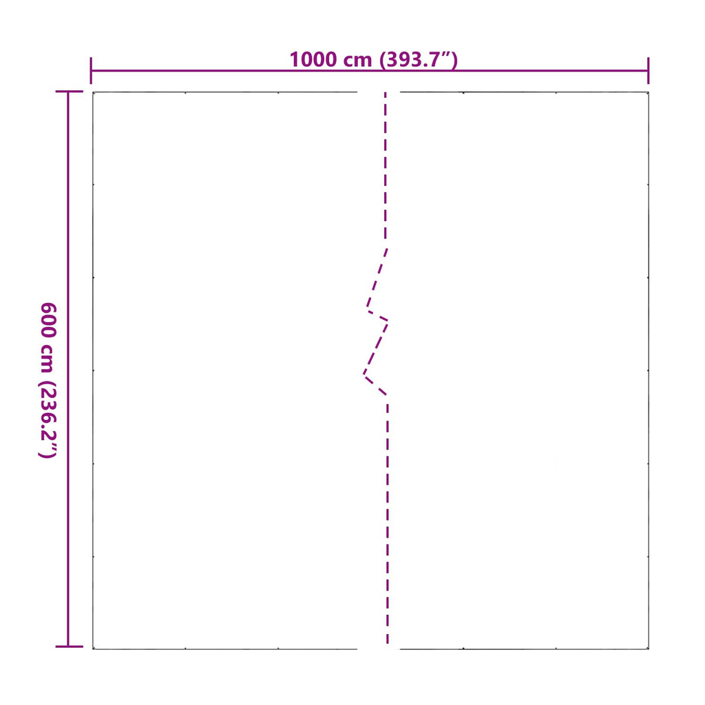 Pflanzenabdeckung Transparent 6 x 10 m PVC