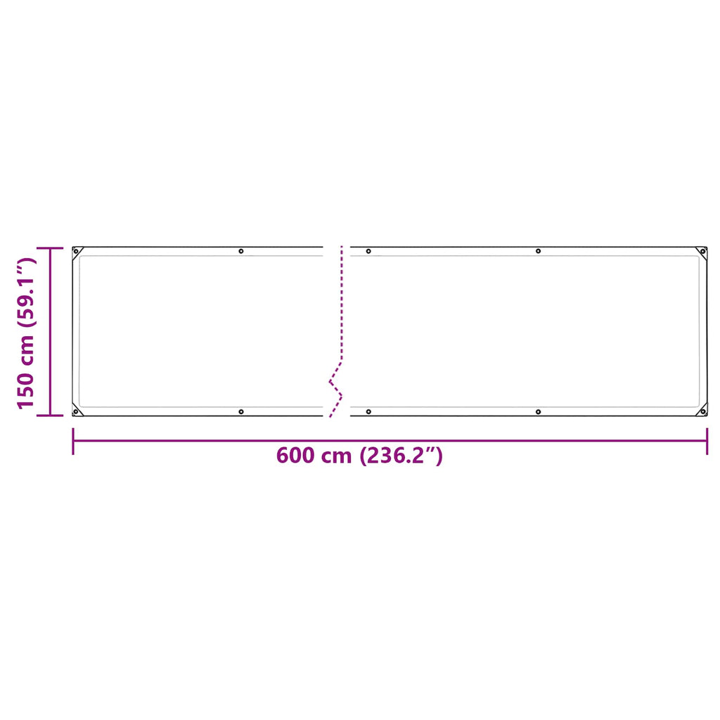 Pflanzenabdeckung Transparent 6 x 1,5 m PVC