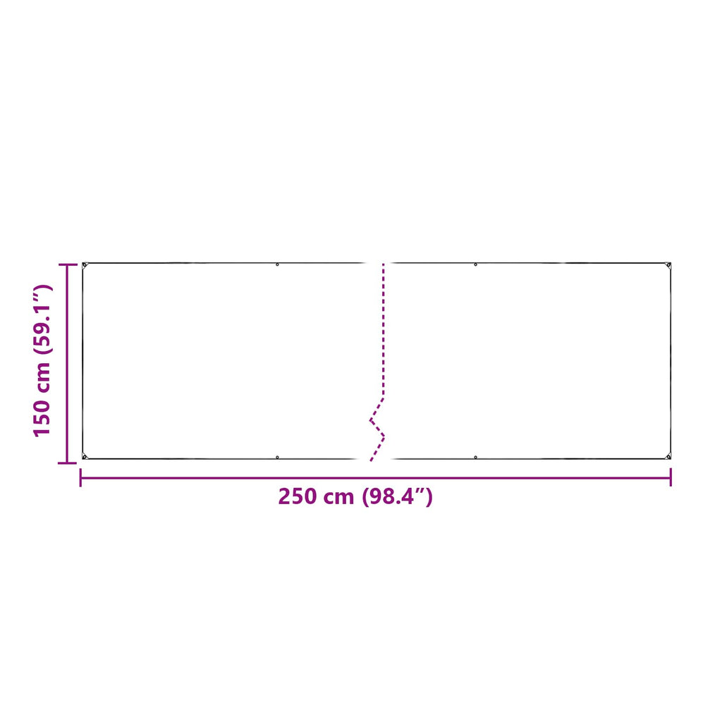Pflanzenabdeckung Transparent 2.5 x 1,5 m PVC