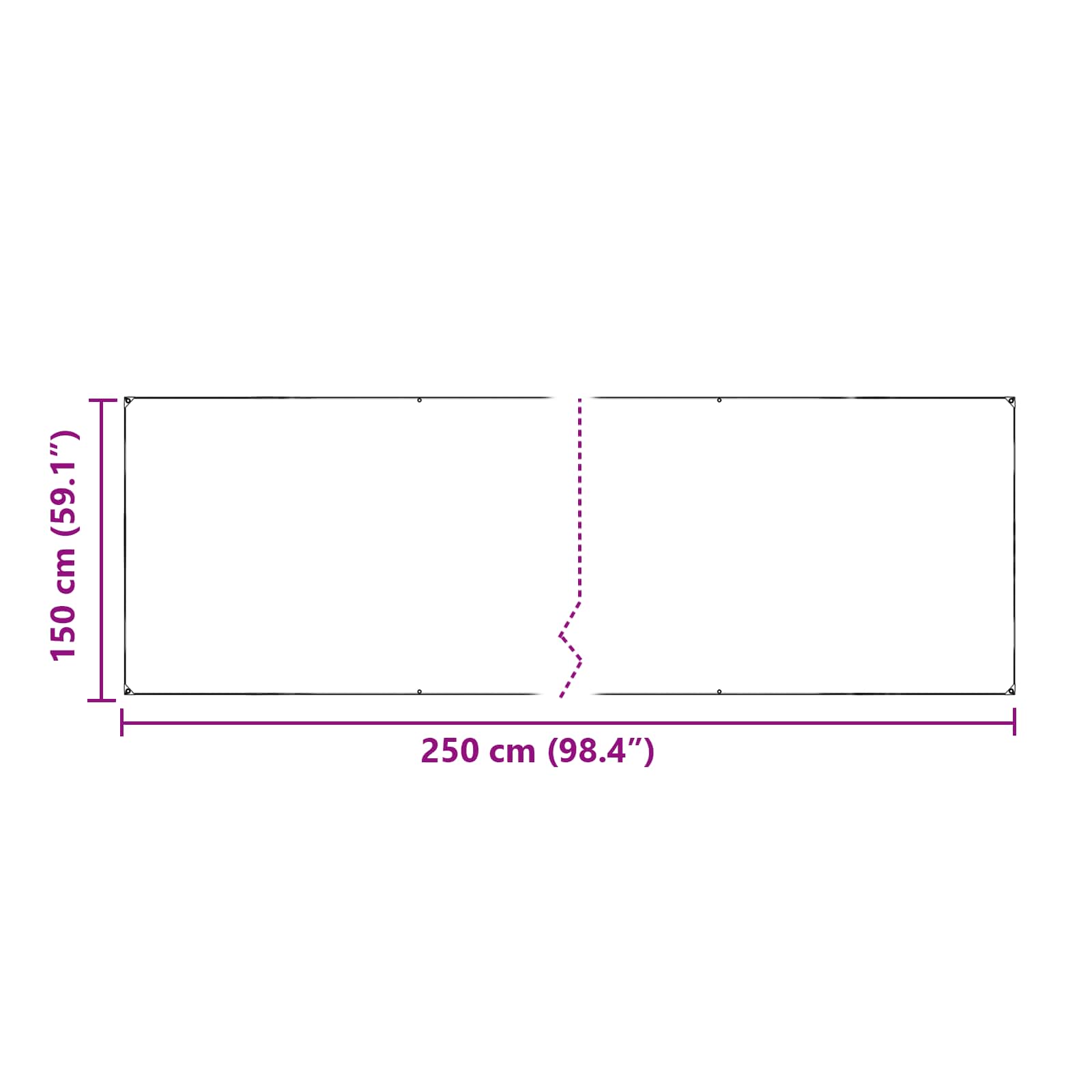 Pflanzenabdeckung Transparent 2.5 x 1,5 m PVC