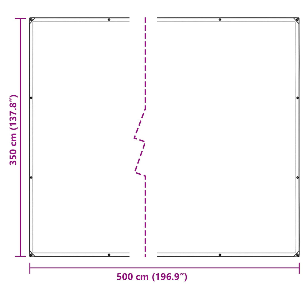 Pflanzenabdeckung Transparent 5 x 3,5 m PVC
