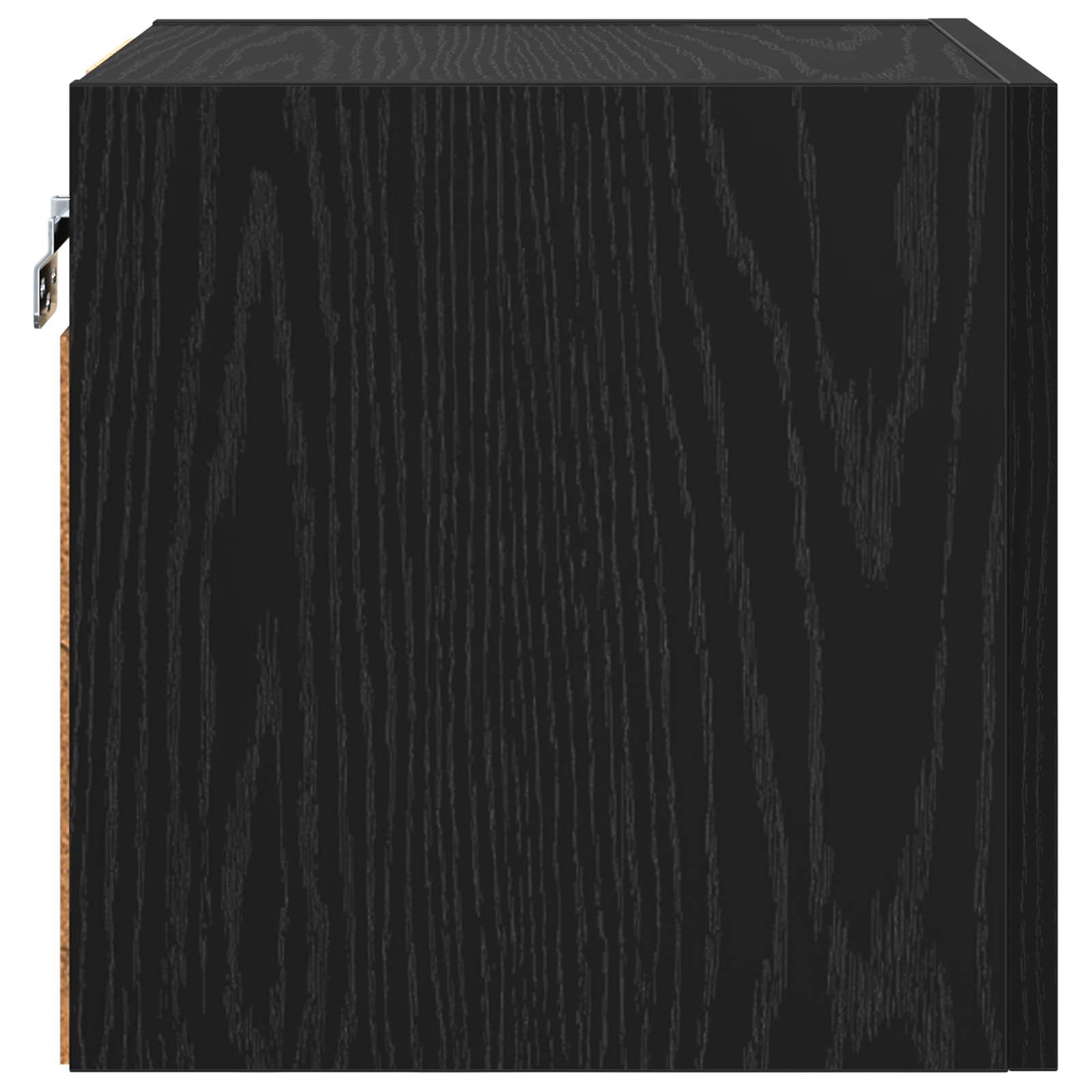 Wandmontiertes TV-Regal 4 pcs Schwarze Eiche 30,5 x 30 x 30 cm