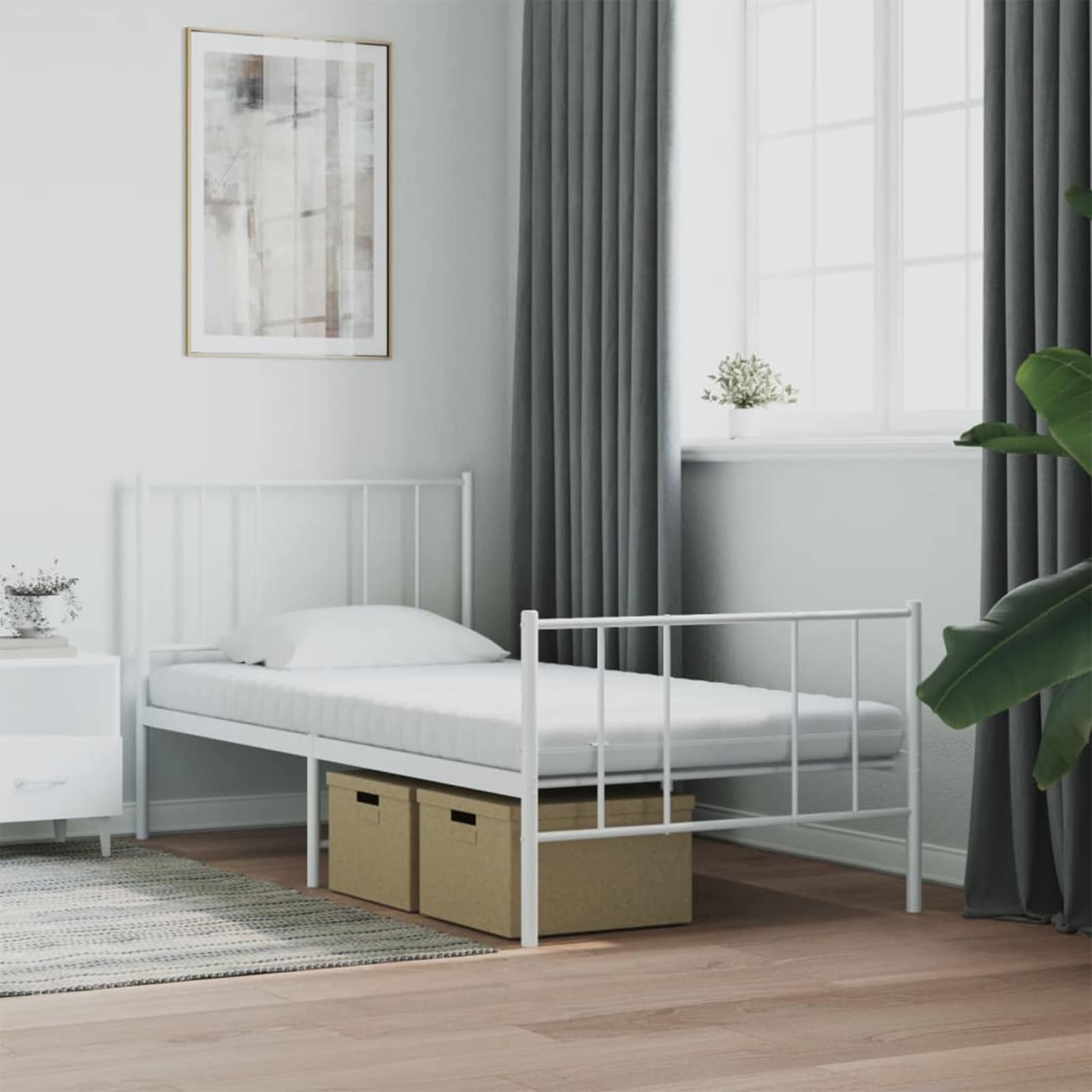 Schaumstoffmatratze 75 x 190 cm Weiß