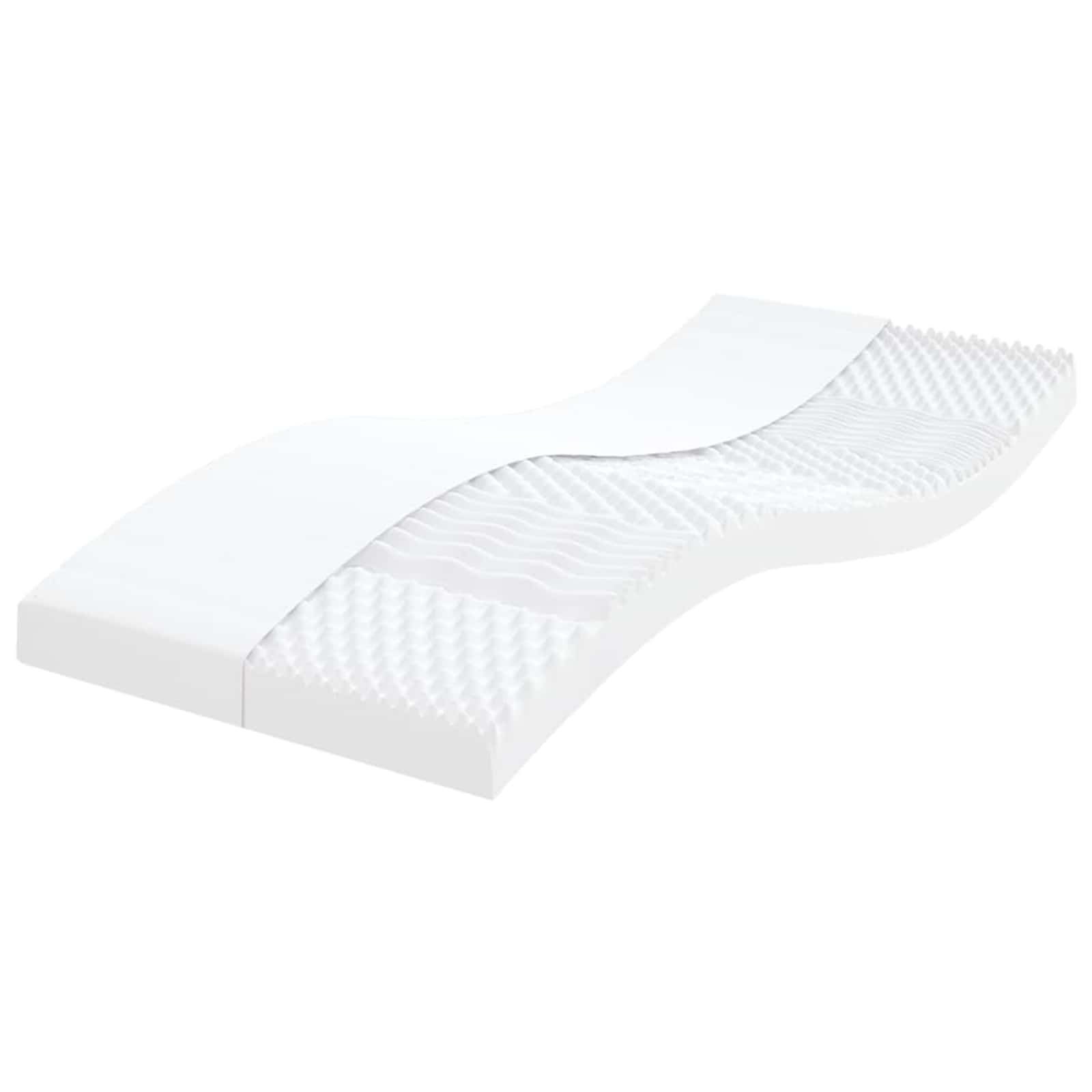 Schaumstoffmatratze 75 x 190 cm Weiß