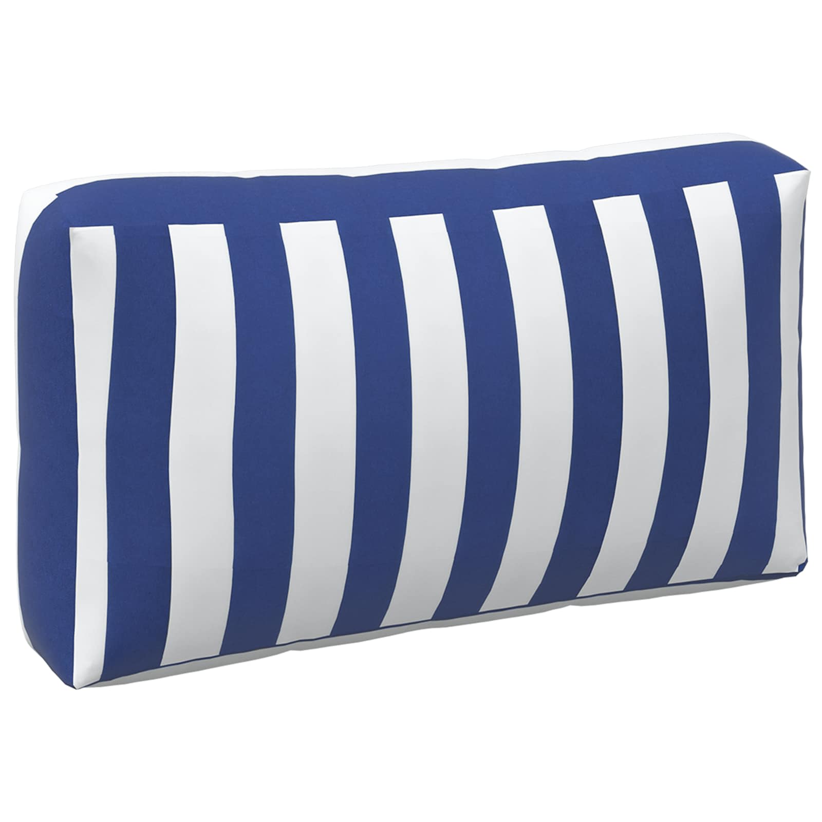 Kissen für draußen 3 pcs Blau und Weiß 103 x 58 x 10 cm Stoff