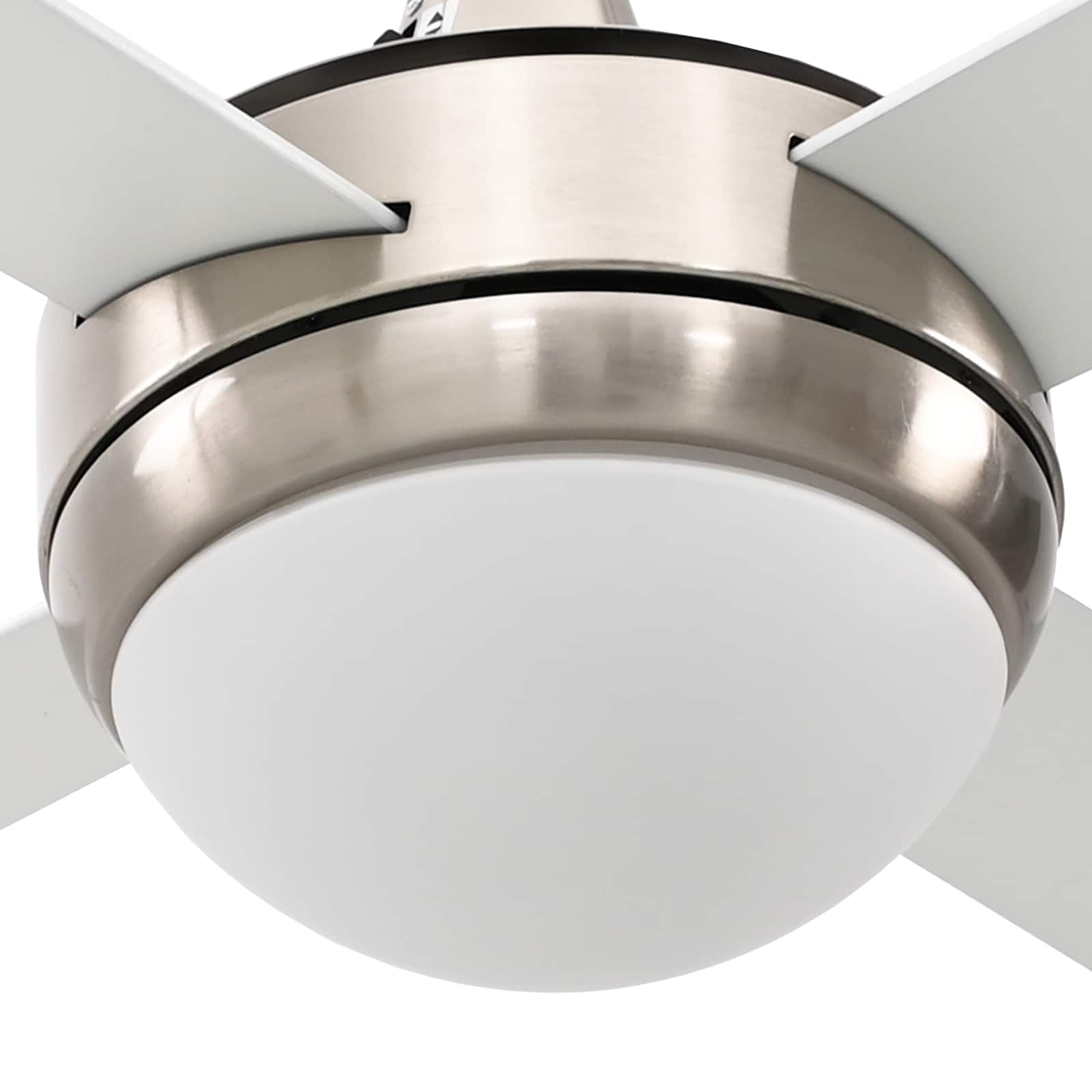 Deckenventilator mit Licht und Fernbedienung Ø 130 cm Weiß