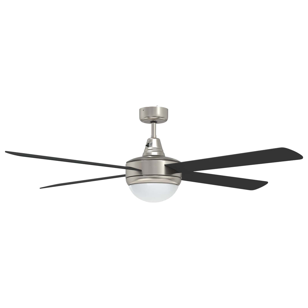 Deckenventilator mit Licht und Fernbedienung Ø 130 cm Schwarz