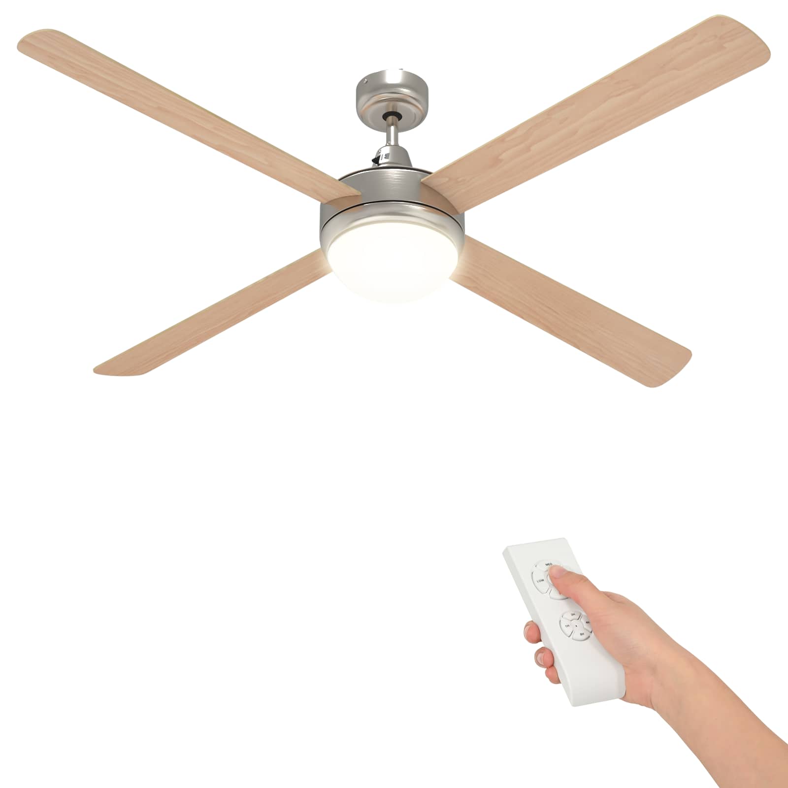 Deckenventilator mit Licht und Fernbedienung Ø 130 cm Sonoma