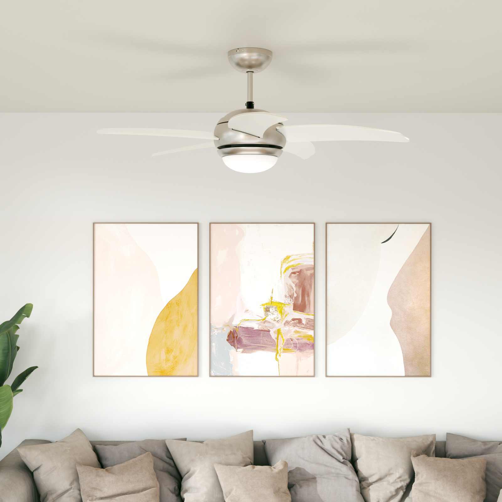 Deckenventilator mit Licht und Fernbedienung Ø 110 cm