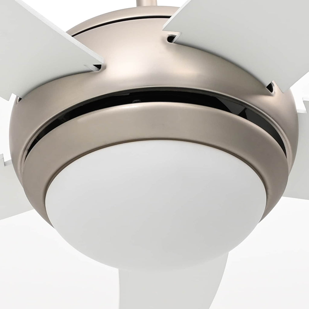 Deckenventilator mit Licht und Fernbedienung Ø 110 cm Weiß