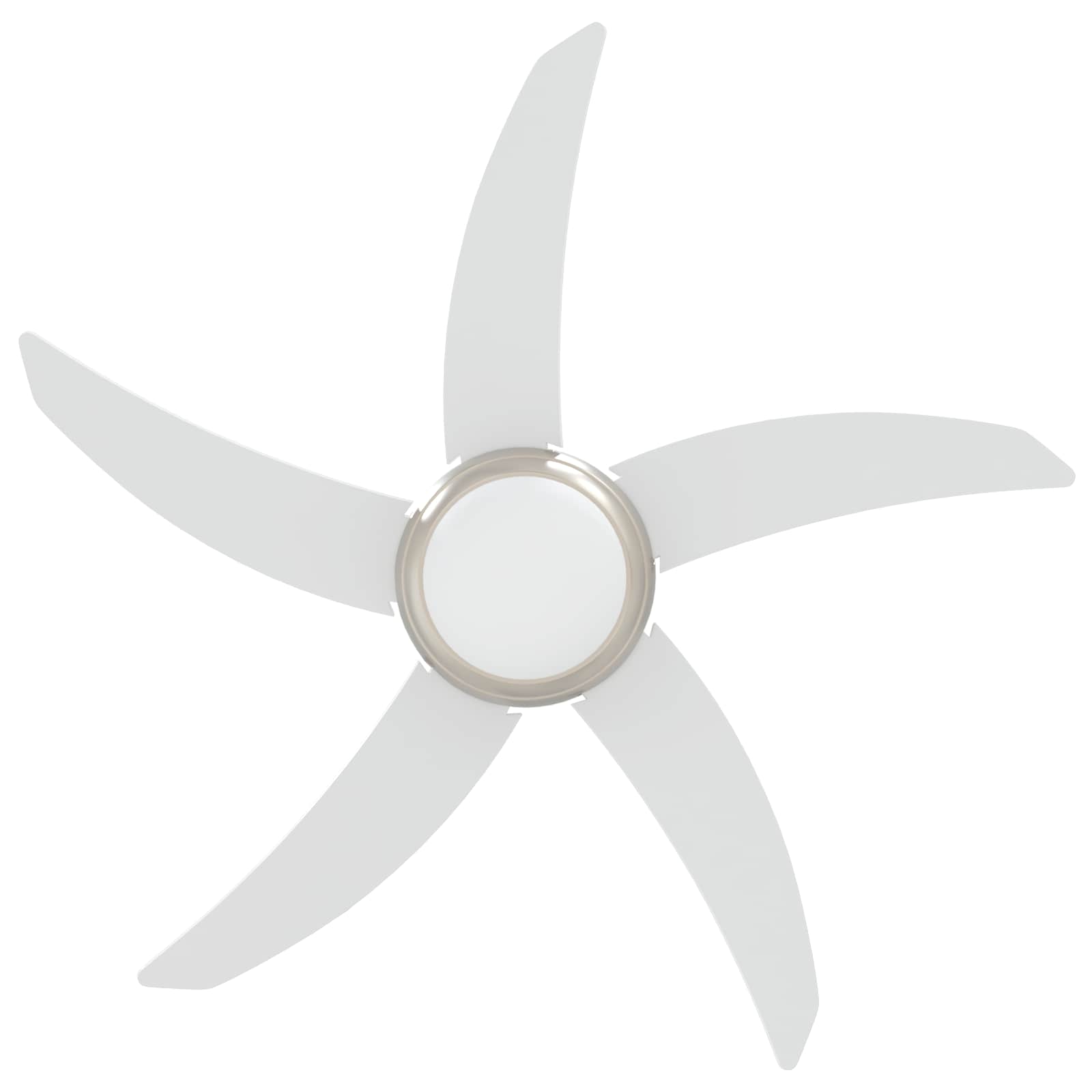 Deckenventilator mit Licht und Fernbedienung Ø 110 cm Weiß