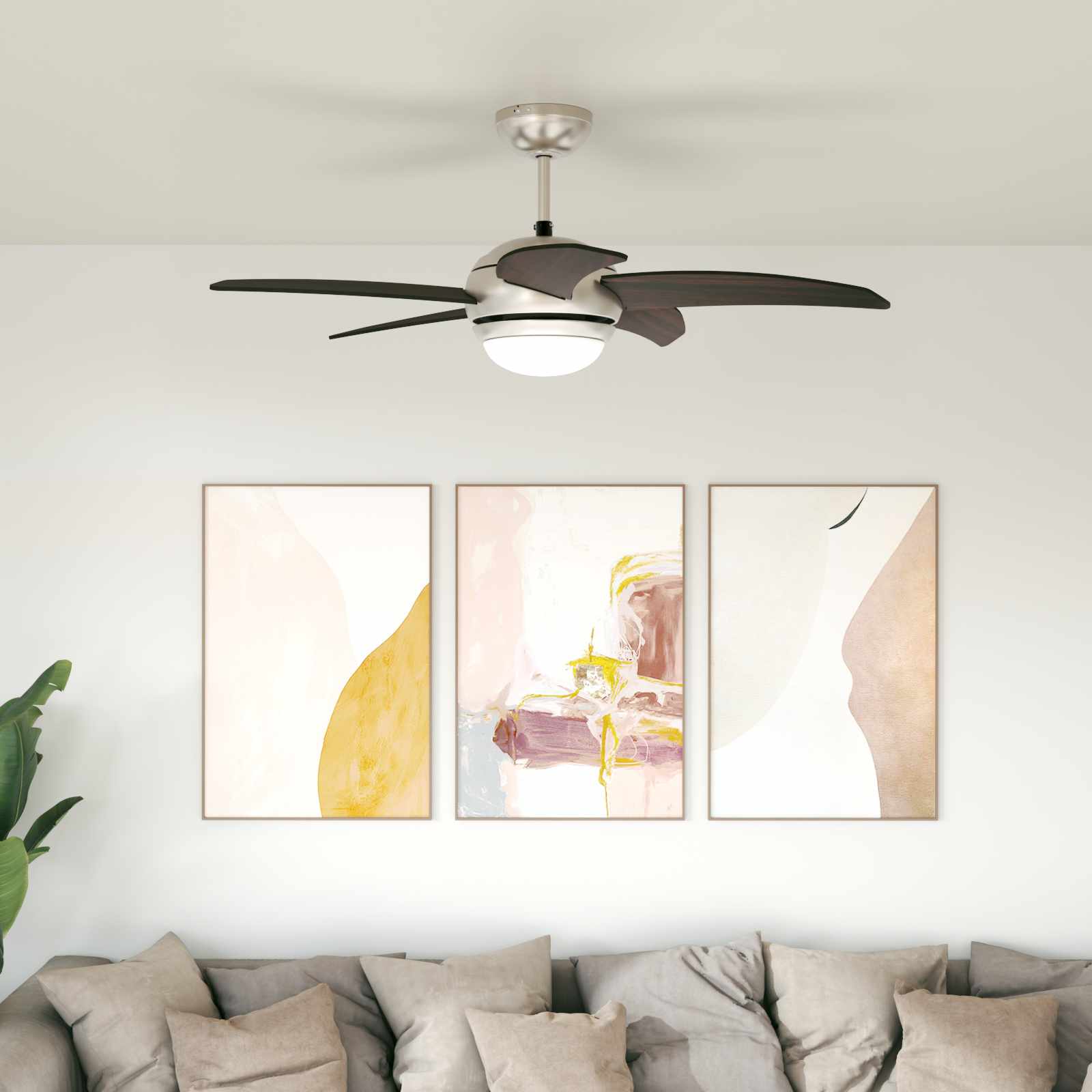 Deckenventilator mit Licht und Fernbedienung Ø 110 cm