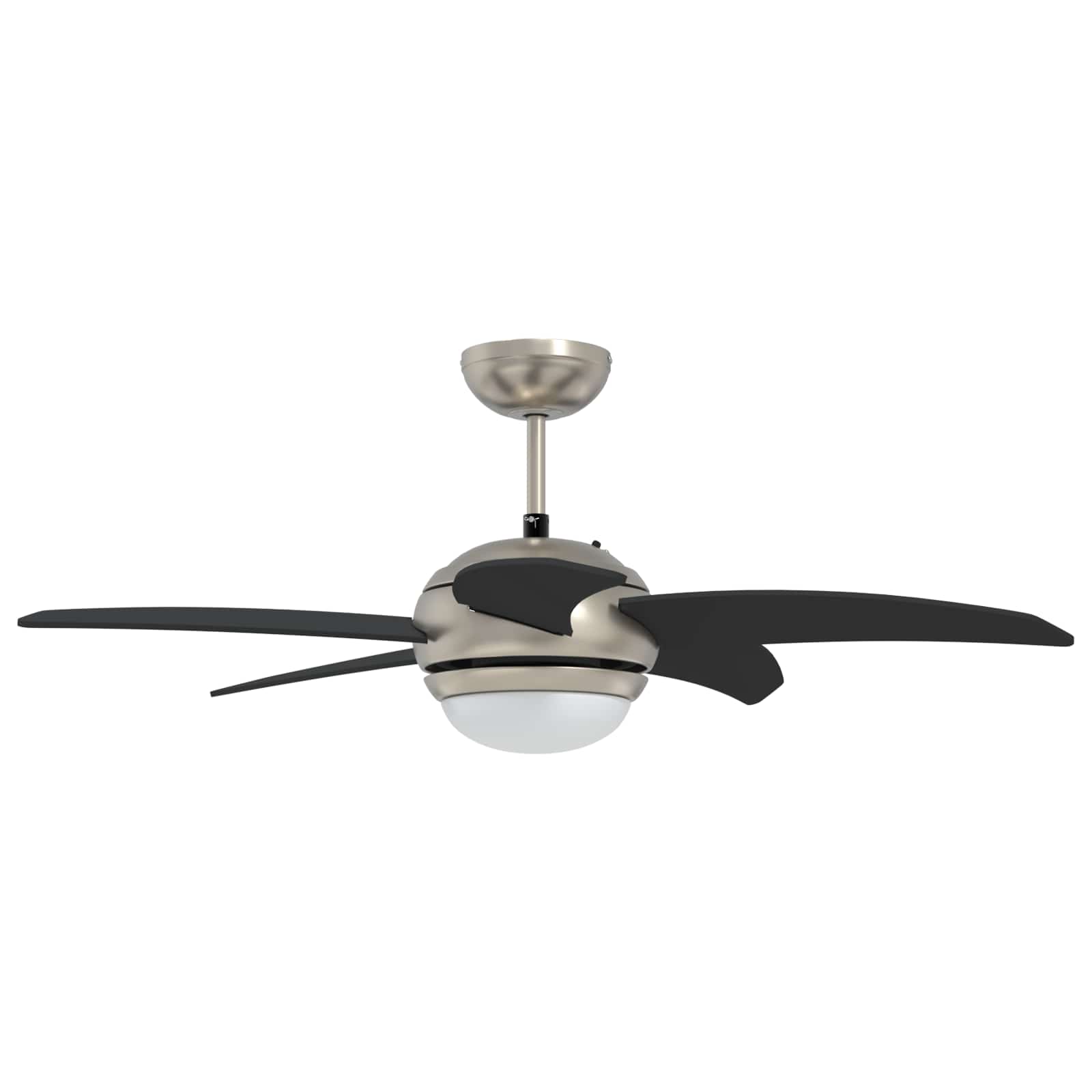 Deckenventilator mit Licht und Fernbedienung Ø 110 cm Schwarz