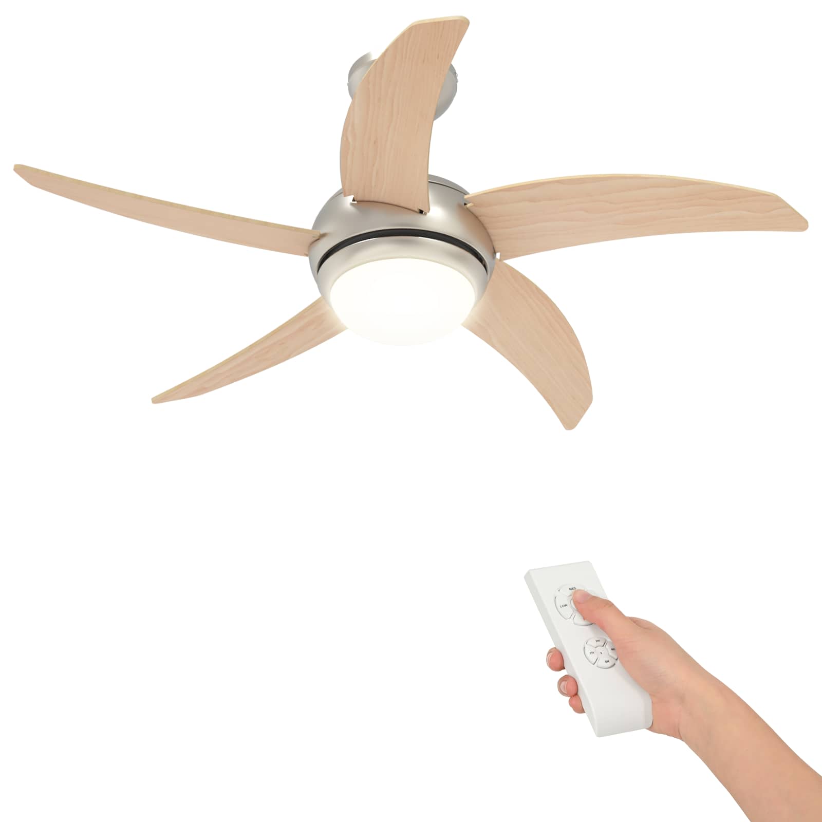 Deckenventilator mit Licht und Fernbedienung Ø 110 cm Sonoma