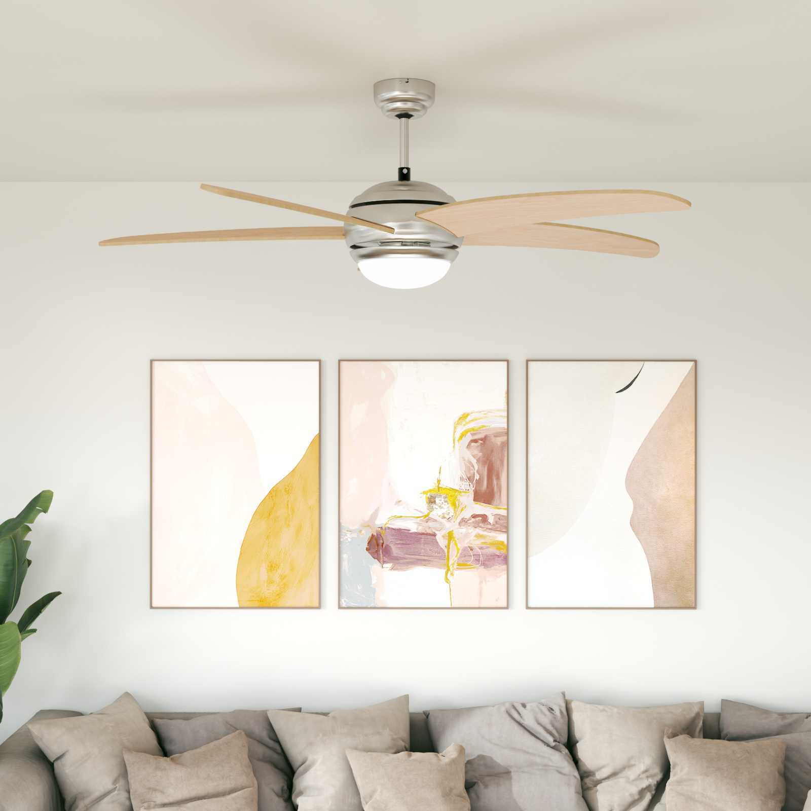 Deckenventilator mit Licht Ø 130 cm Sonoma