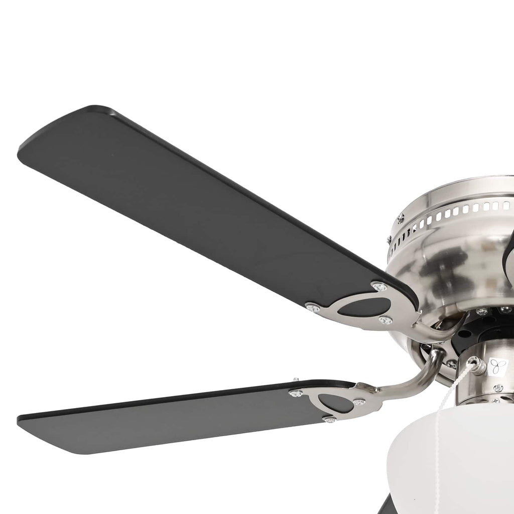 Deckenventilator mit Licht Ø 82 cm Schwarz