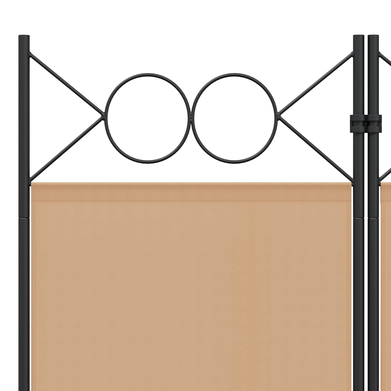3-teiliger Raumteiler Beige 120 x 180 cm Stoff