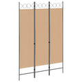 3-teiliger Raumteiler Beige 120 x 180 cm Stoff