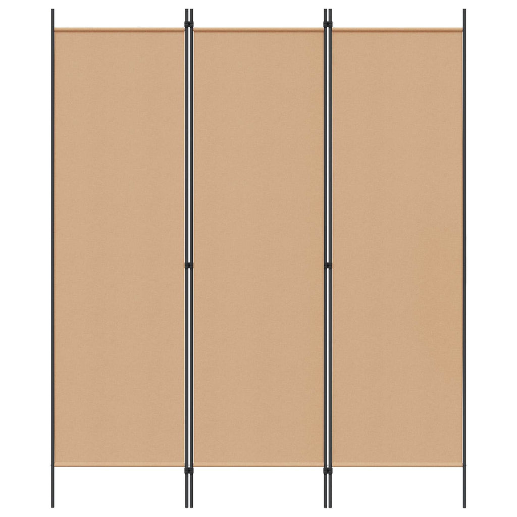 Raumteiler Beige 150 x 180 cm Stoff