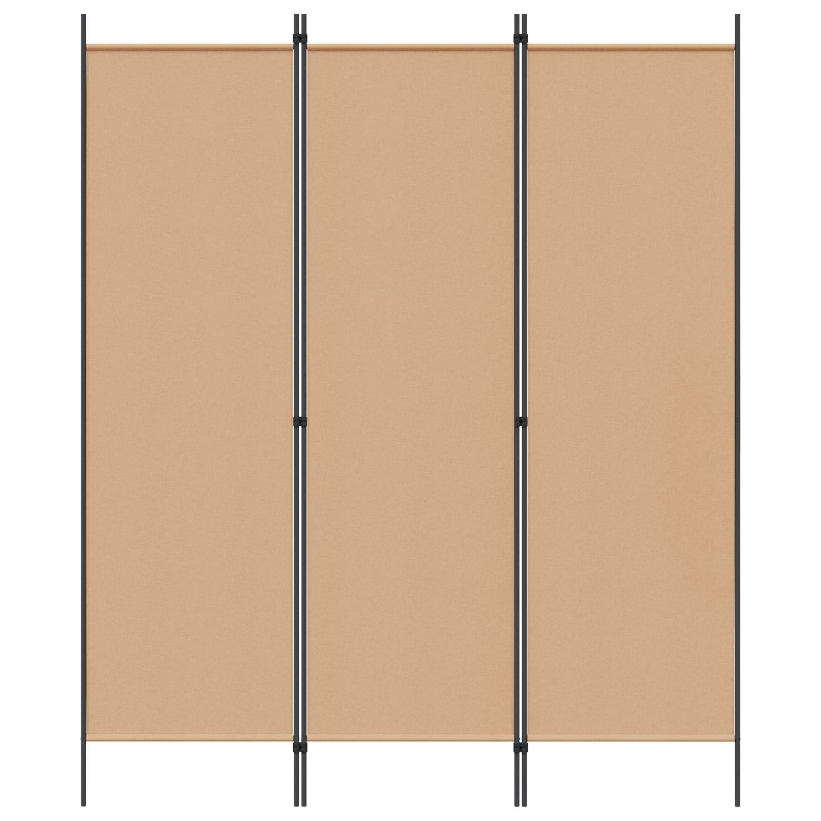 Raumteiler Beige 150 x 180 cm Stoff