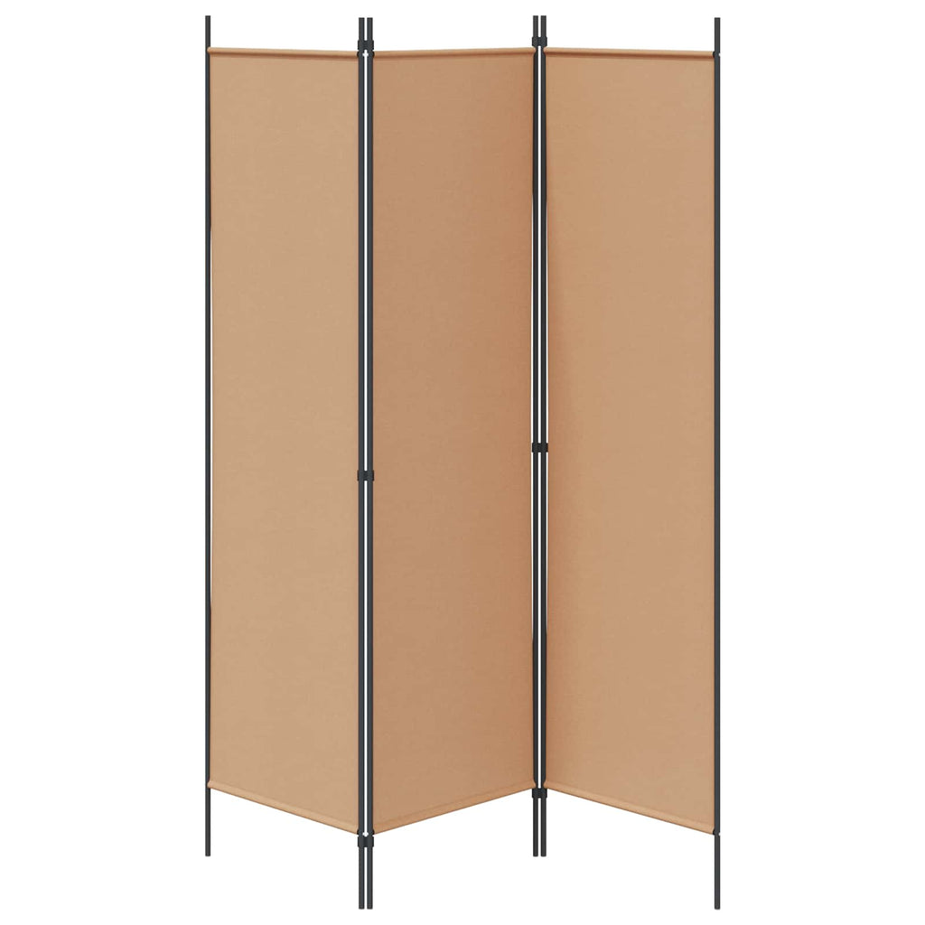 Raumteiler Beige 150 x 180 cm Stoff