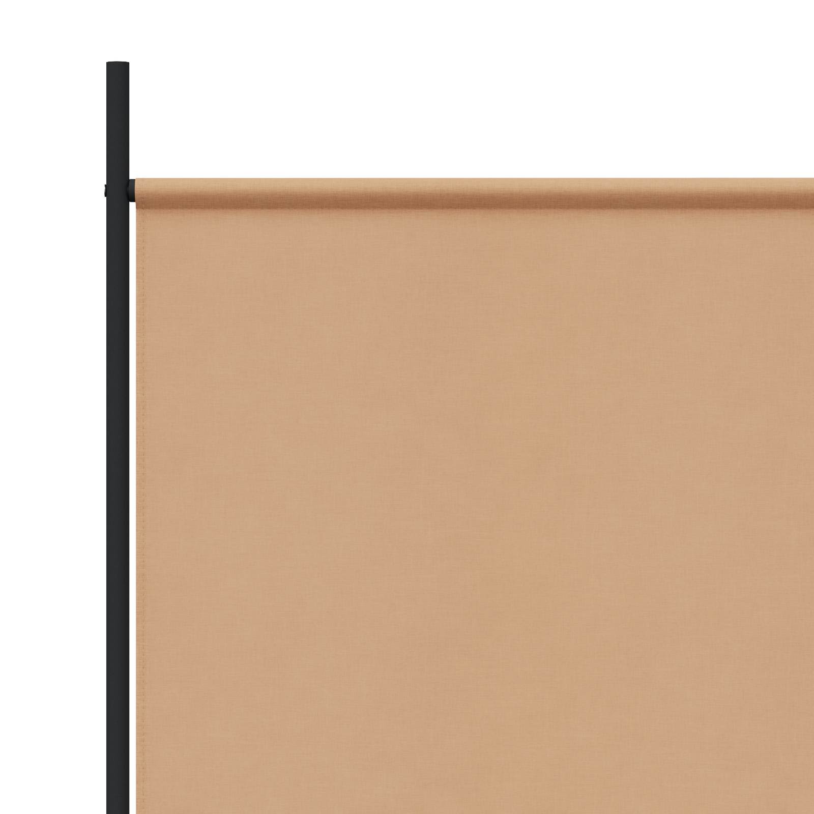 3-teiliger Raumteiler Beige 260 x 180 cm Stoff