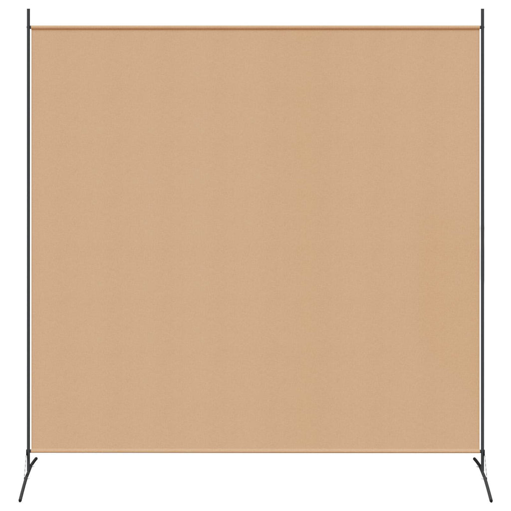 Einzel Panel Raumteiler Beige 175 x 180 cm Stoff
