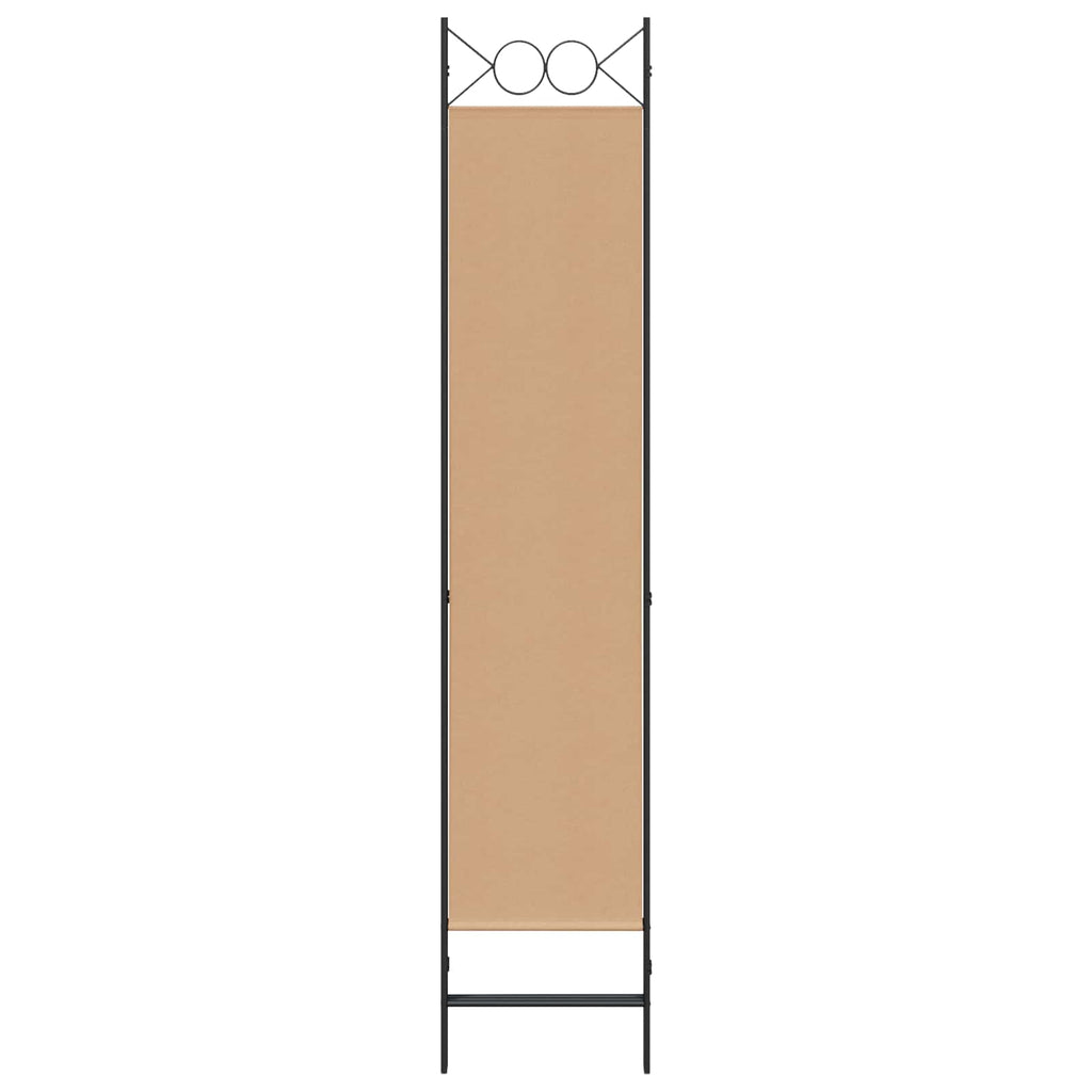 3-teiliger Raumteiler Beige 120 x 200 cm Stoff