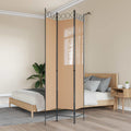 3-teiliger Raumteiler Beige 120 x 220 cm Stoff