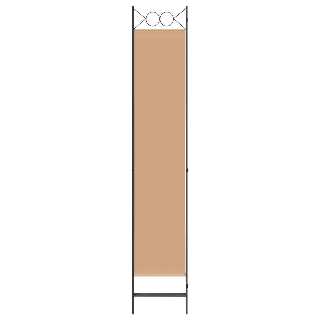 3-teiliger Raumteiler Beige 120 x 220 cm Stoff