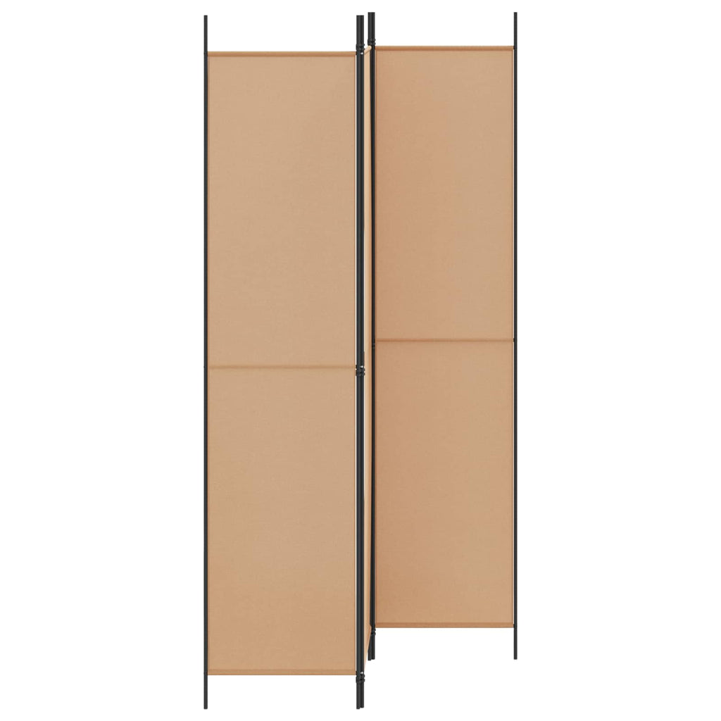 3-teiliger Raumteiler Beige 150 x 220 cm Stoff