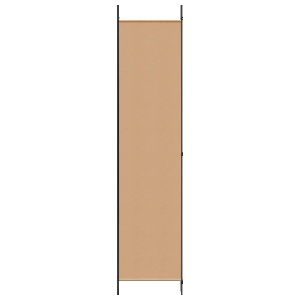 4-teiliger Raumteiler Beige 200 x 220 cm Stoff
