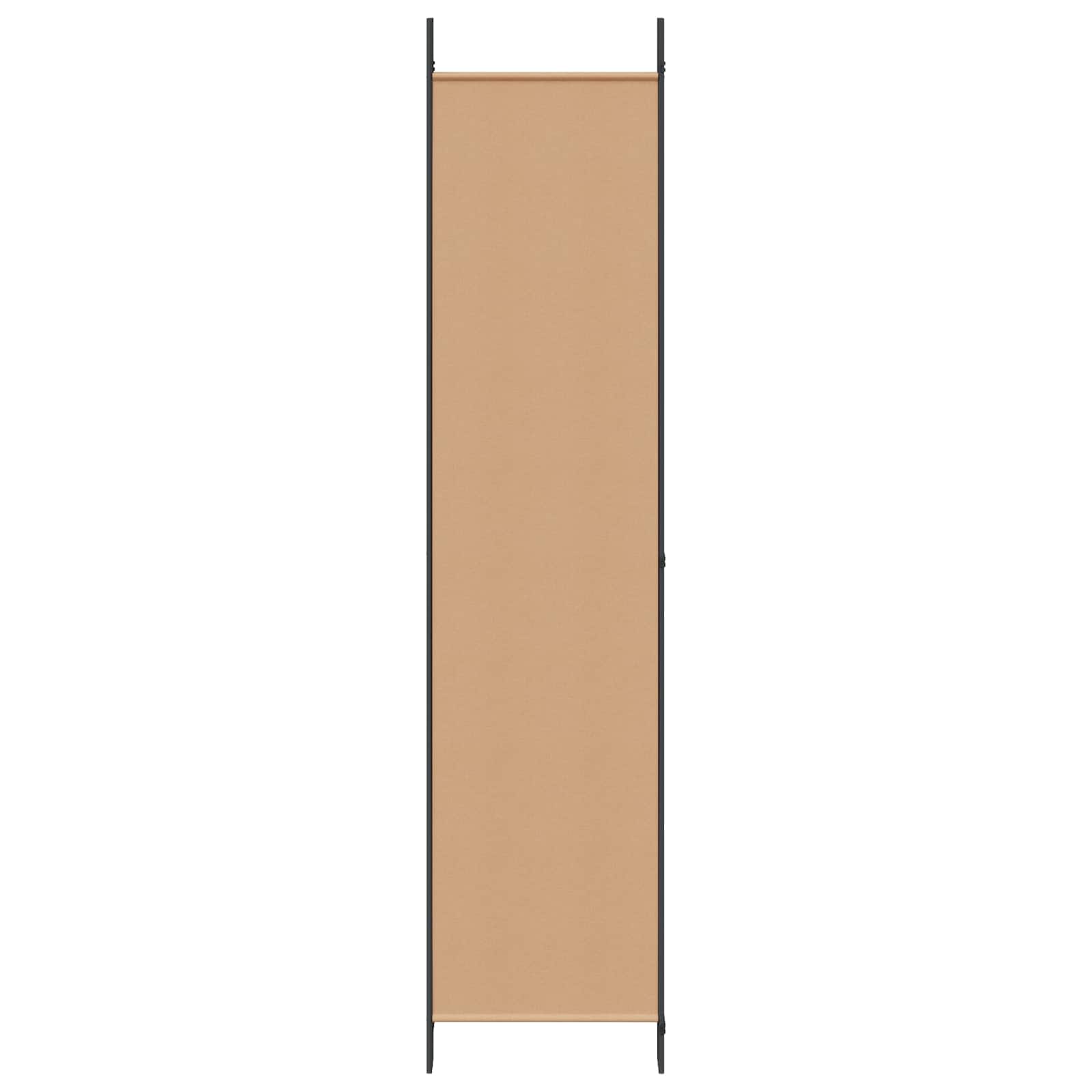 4-teiliger Raumteiler Beige 200 x 220 cm Stoff