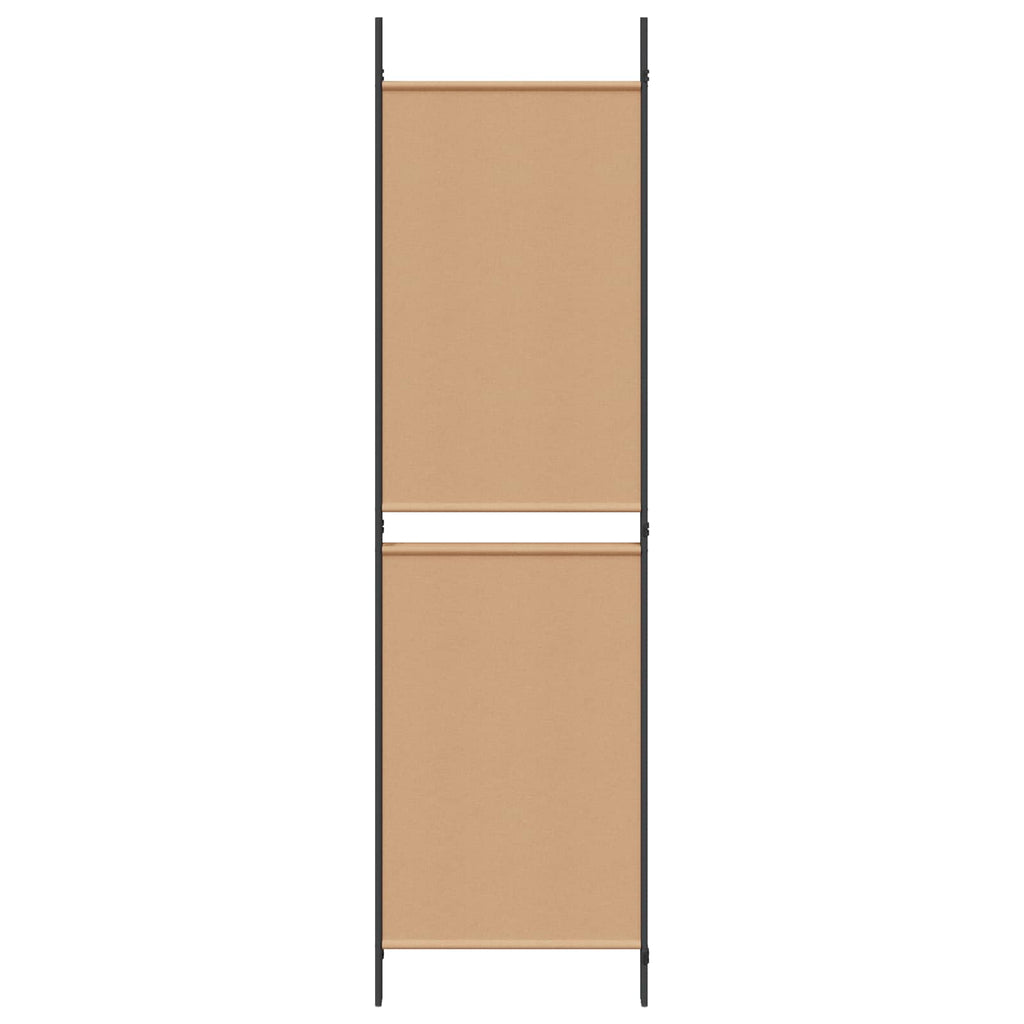 3-teiliger Raumteiler Beige 150 x 180 cm Stoff