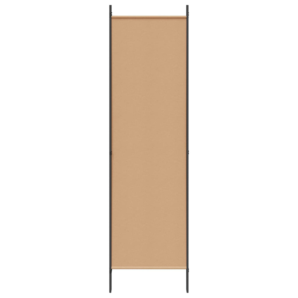 4-teiliger Raumteiler Beige 200 x 200 cm Stoff