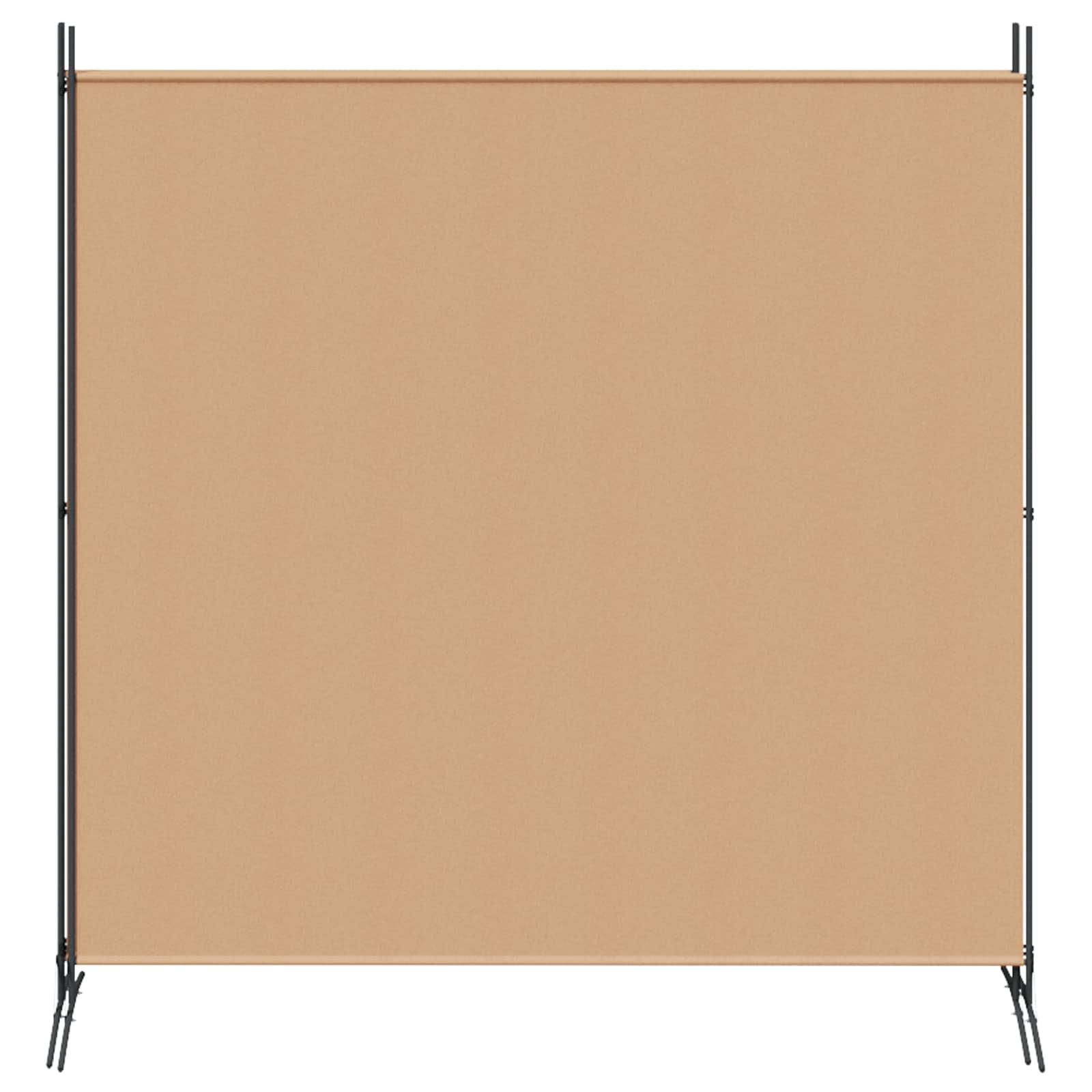 4-teiliger Raumteiler Beige 525 x 180 cm Stoff