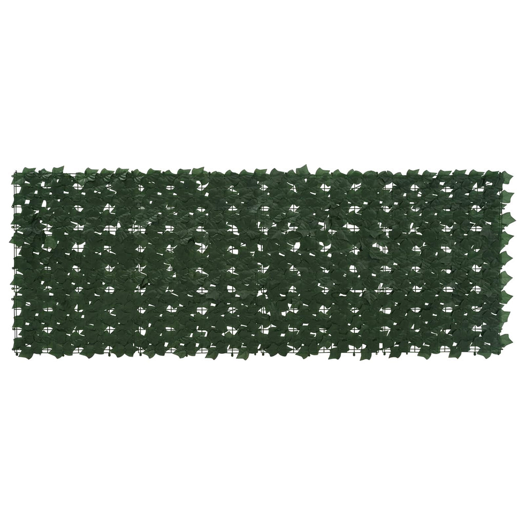 Balkonsichtschutz mit Blättern Dunkelgrün 200 x 75 cm