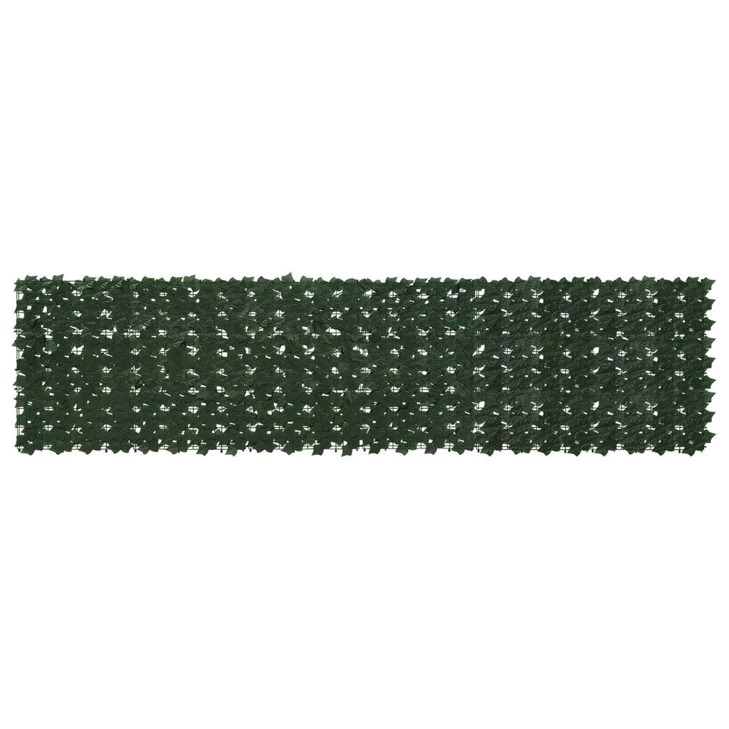 Balkonsichtschutz mit Blättern Dunkelgrün 300 x 75 cm
