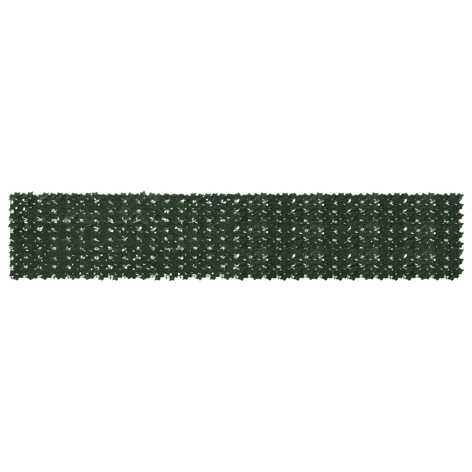 Balkonsichtschutz mit Blättern Dunkelgrün 400 x 75 cm