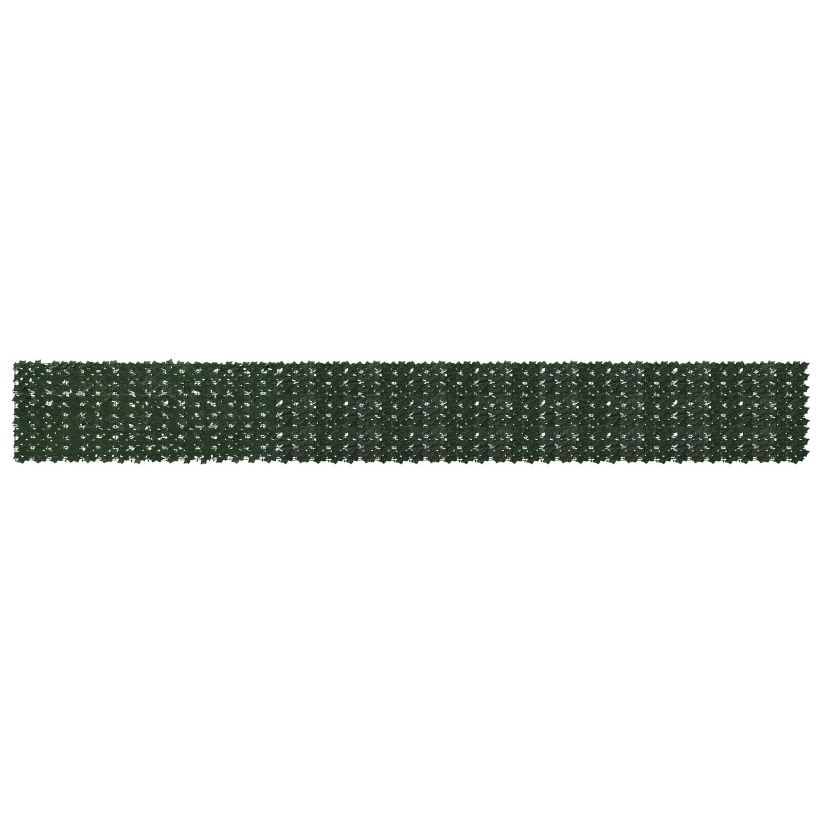 Balkonsichtschutz mit Blättern Dunkelgrün 600 x 75 cm
