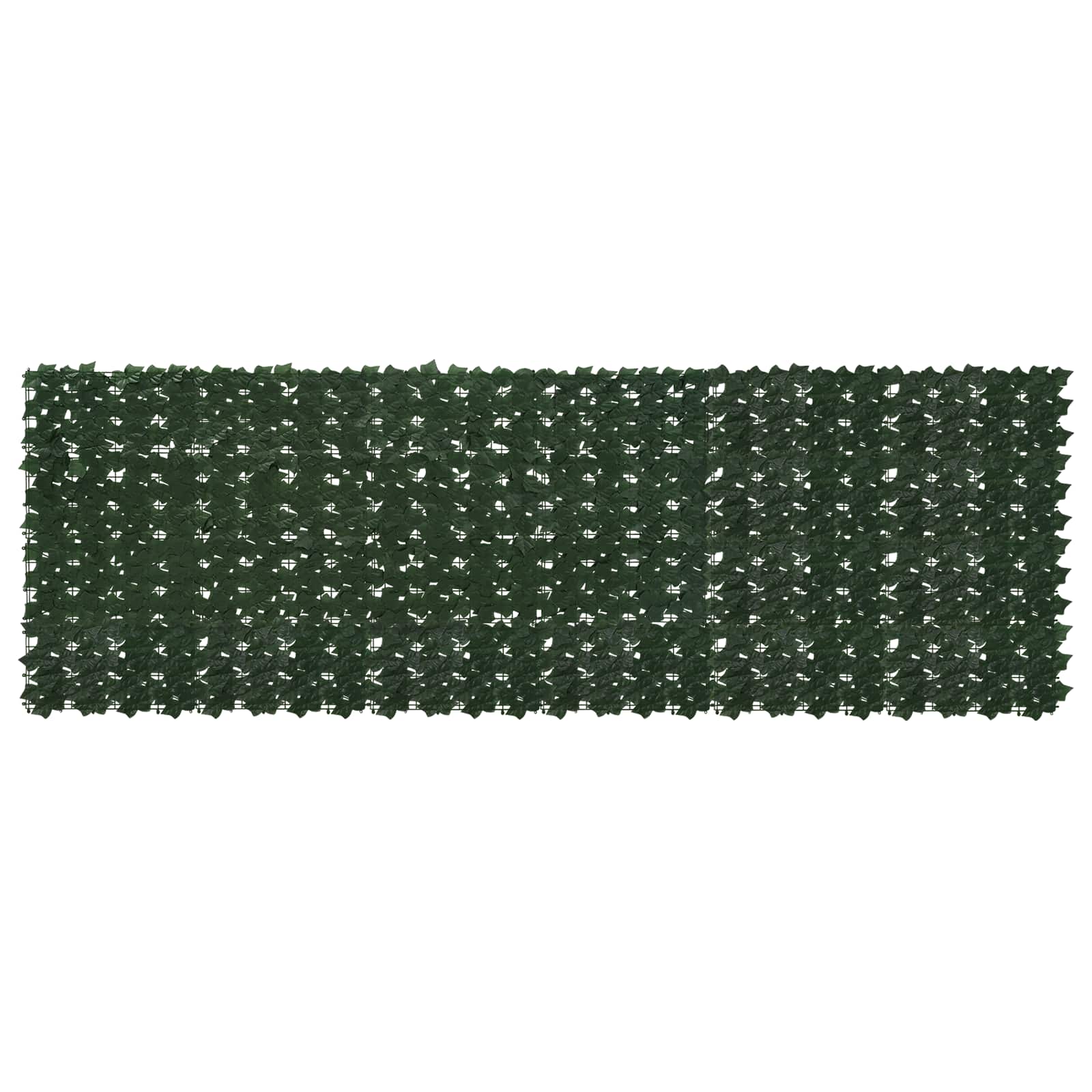 Balkonsichtschutz mit Blättern Dunkelgrün 300 x 100 cm