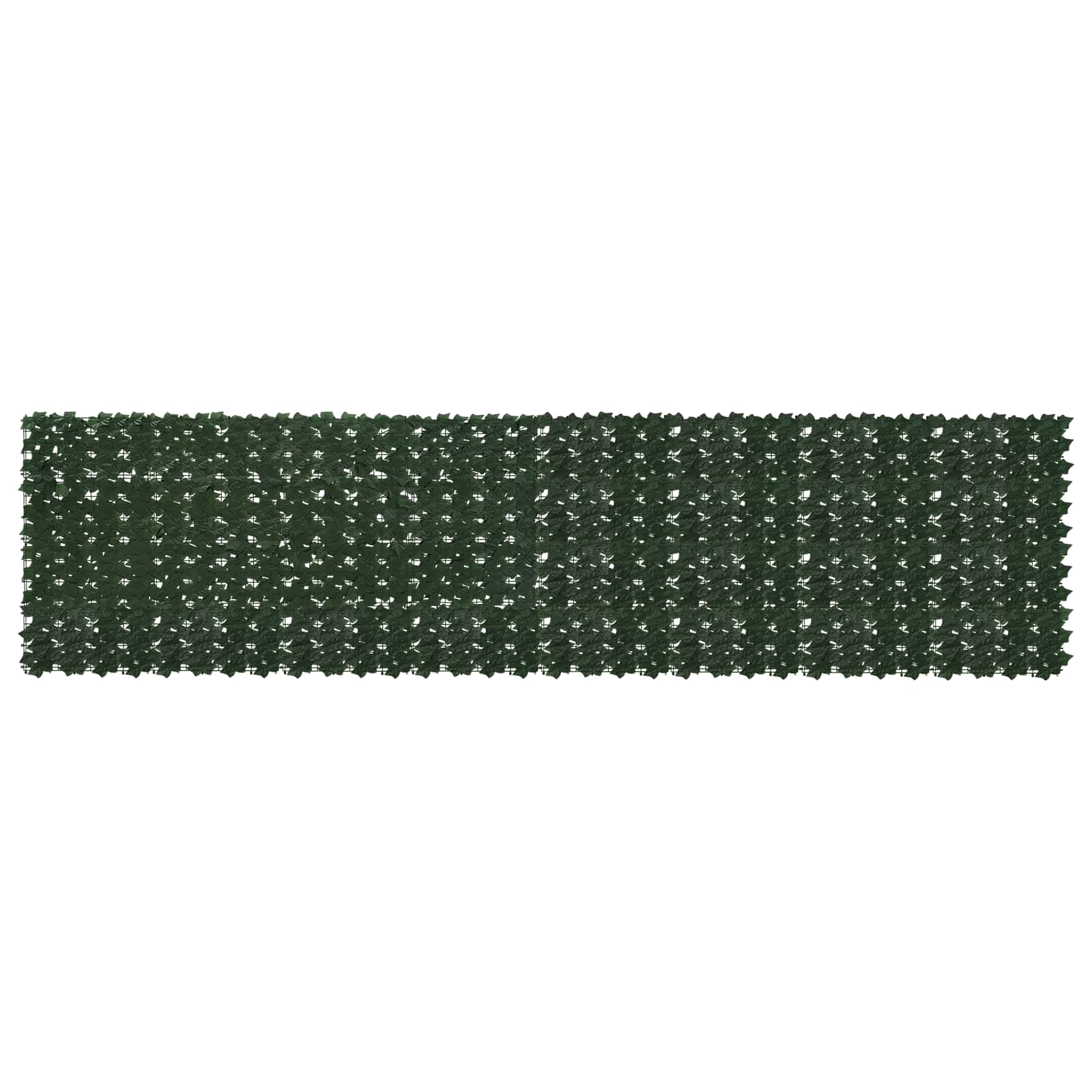 Balkonsichtschutz mit Blättern Dunkelgrün 400 x 100 cm