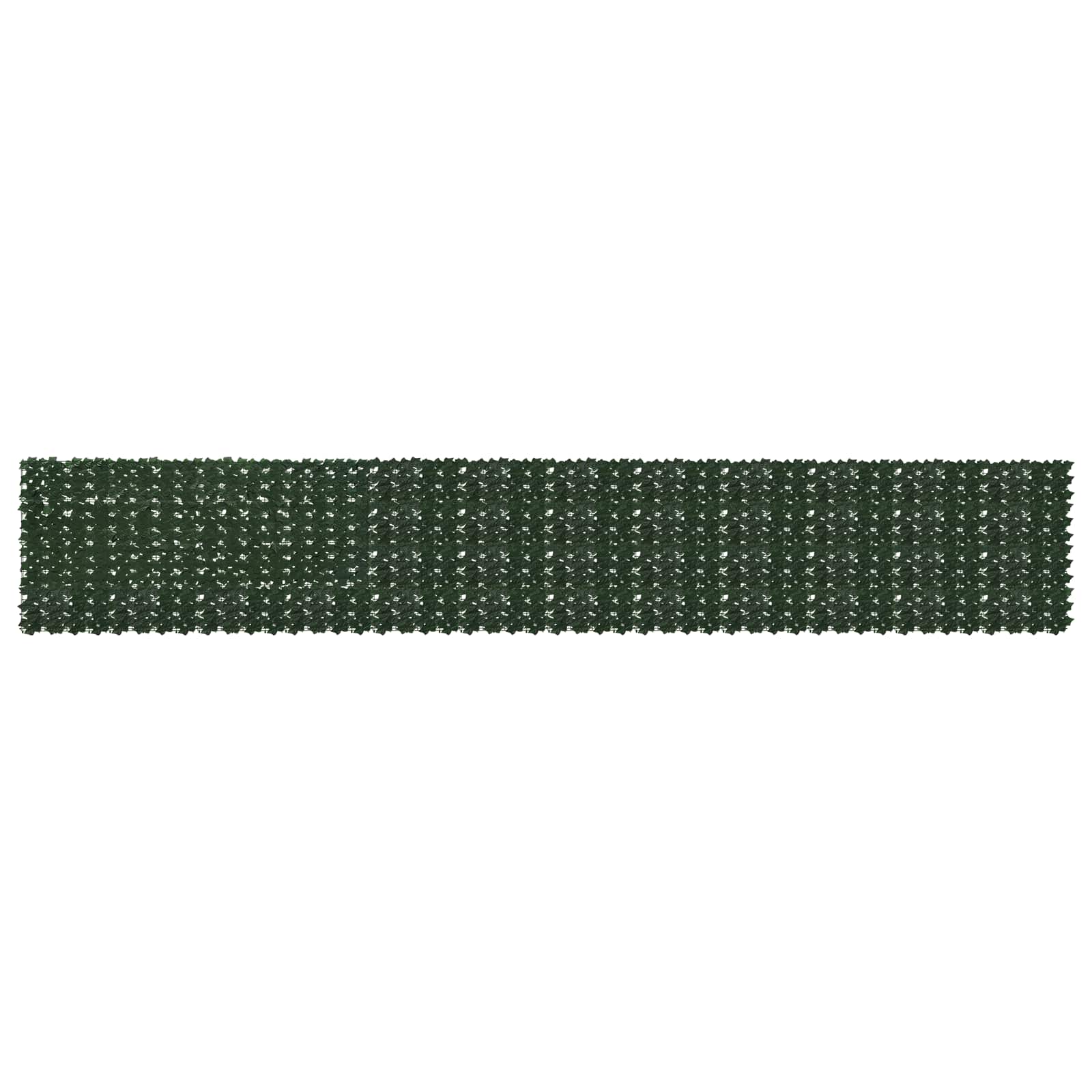 Balkonsichtschutz mit Blättern Dunkelgrün 600 x 100 cm