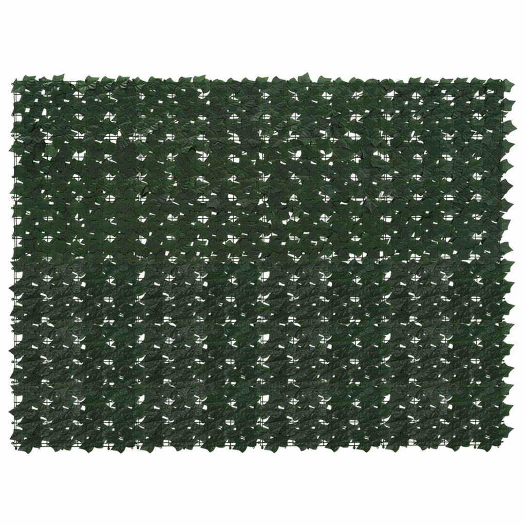 Balkonsichtschutz mit Blättern Dunkelgrün 200 x 150 cm