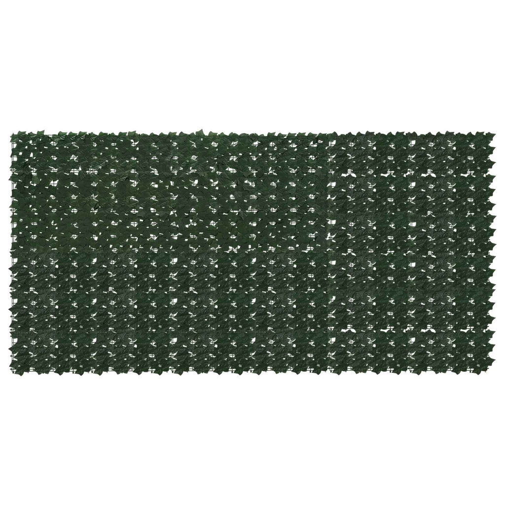 Balkonsichtschutz mit Blättern Dunkelgrün 300 x 150 cm