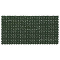 Balkonsichtschutz mit Blättern Dunkelgrün 300 x 150 cm