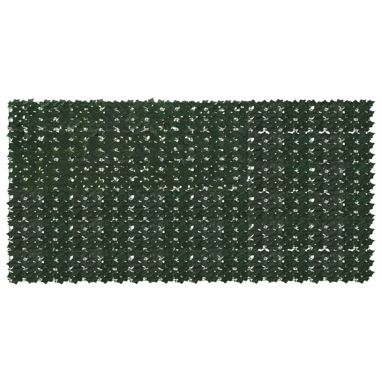 Balkonsichtschutz mit Blättern Dunkelgrün 300 x 150 cm