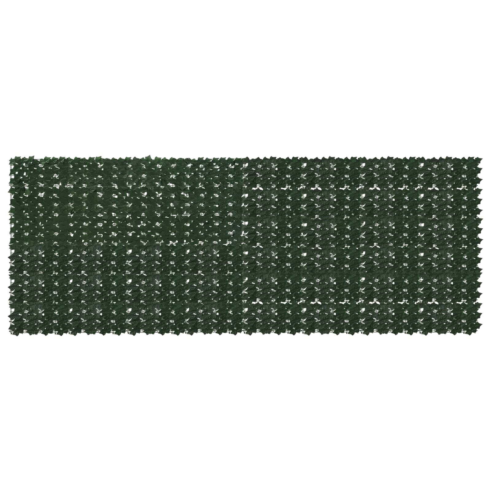 Balkonsichtschutz mit Blättern Dunkelgrün 400 x 150 cm
