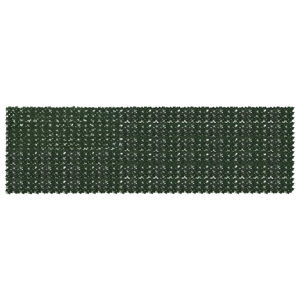 Balkonsichtschutz mit Blättern Dunkelgrün 500 x 150 cm